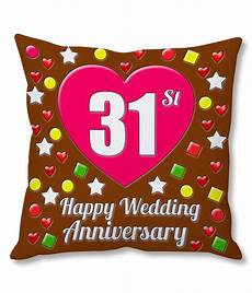 31st Wedding Anniversary Gift by Photogiftsindia 31st Wedding Anniversary Cushion Cover 31st Wedding Anniversary Gift