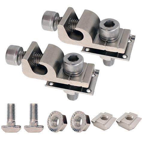 Junpin Hardware 2pcs Ground Lugs Solar Panel Fasteners Clips Cable ...