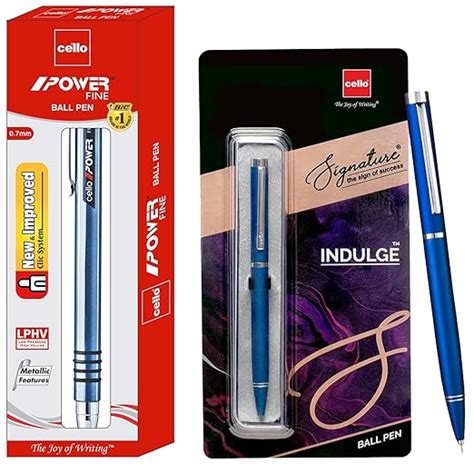 Cello Papersoft Ball Pen - (Blue) Signature Indulge Ball Pen : Amazon ...