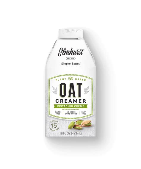 Pistachio Crème Oat Milk Coffee Creamer, 16oz | Elmhurst 1925