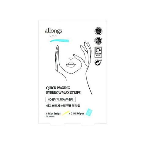 Quick Waxing Eyebrow Wax Strips (4 Wax Strips+2 Oil Wipes) - maccaron