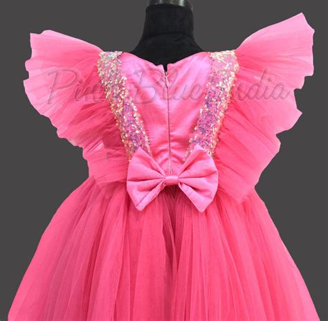 Bubblegum Pink Girls Birthday Party Dress