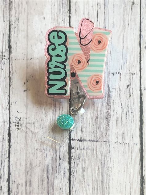 Nurse Badge Reel Floral Badge Reels Cute Nurse Badges RN - Etsy