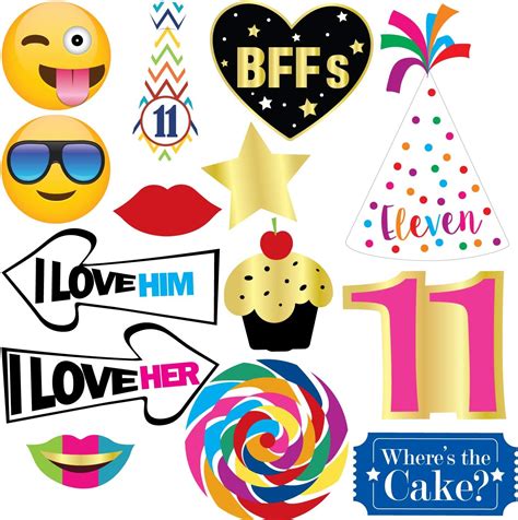 Sterling James Co. Fun-filled 11th Birthday Photo Booth Party Props ...