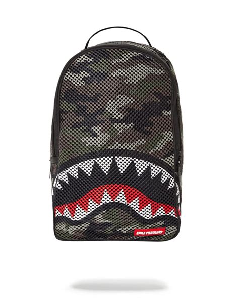 Buy SPRAYGROUND BACKPACK CAMO MESH SHARK at Amazon.in