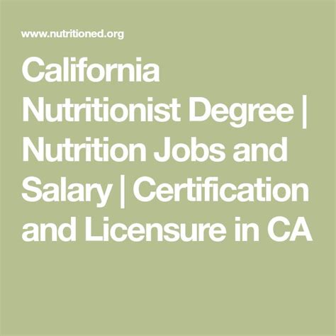 nutritionist degree online