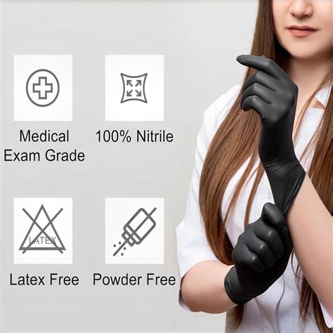 100 Pcs Black Cooking Gloves | Black Gloves for Cooking | Best ...