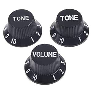 Enakshi (LABEL) Creations 3pcs Black Speed Volume Tone Control Knobs ...