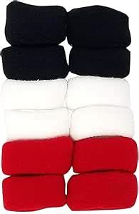 UNITY UMBRELLA Black, Red, White Wool Large Thick Rubber Bands/Ponytail ...