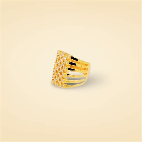 Radiant Cascade Gold Ring – ARJ Jewellers