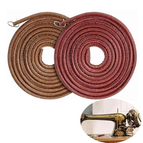 2pcs Treadle Sewing Machine Belt, 72 Inch 3/16" Replacement Leather ...