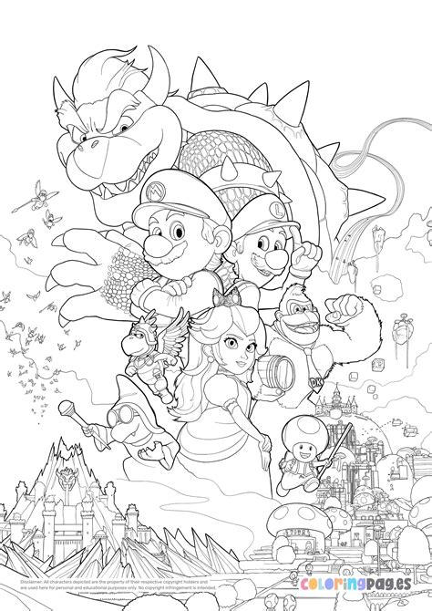 Super Mario Coloring Pages Nintendo Super Mario Coloring