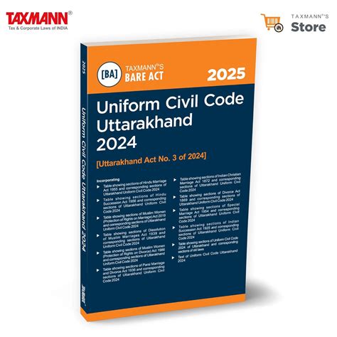 Buy Taxmann's Uniform Civil Code Uttarakhand 2024 [Bare Act ...
