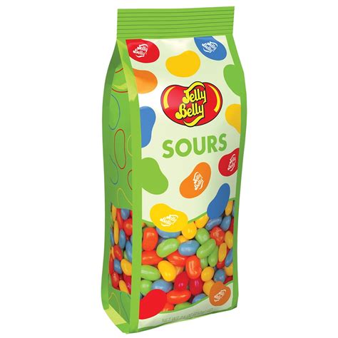 Jelly Belly Sour Jelly Beans - 5 Assorted Fruit Flavors, 7.5 Ounce Gift ...