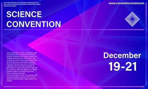 Affiche. Modèle de conception de conférence. Éléments colorés ...