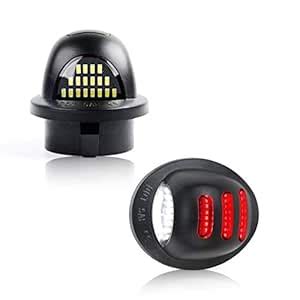 Bestview LED License Plate Lights Assembly with Red OLED Neon Tube ...