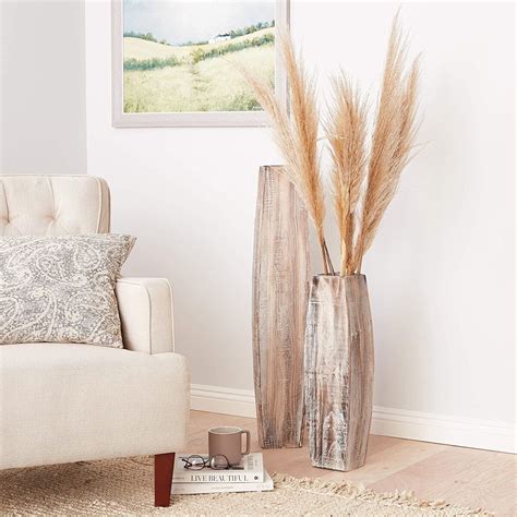 Pampas Grass Tall Floor Vase at Julian Lentini blog