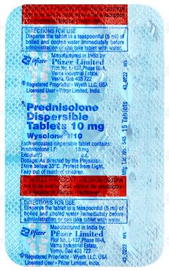 Wysolone Dt 10 Tablet: Uses, Side Effects, Price & Substitutes
