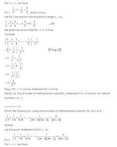 Principle Of Mathematical Induction, Class 11 Mathematics NCERT Solutions