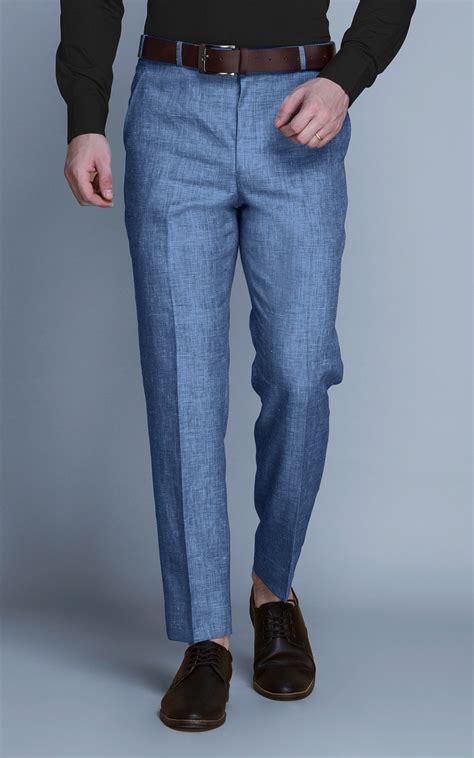 Newport Blue Linen Pants - A.i. Perfect Fits