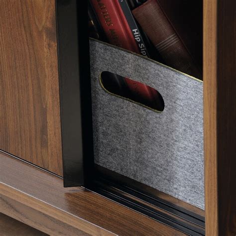 Sauder Harvey Park Grand Walnut Particleboard 3-Shelf Bookcase with ...