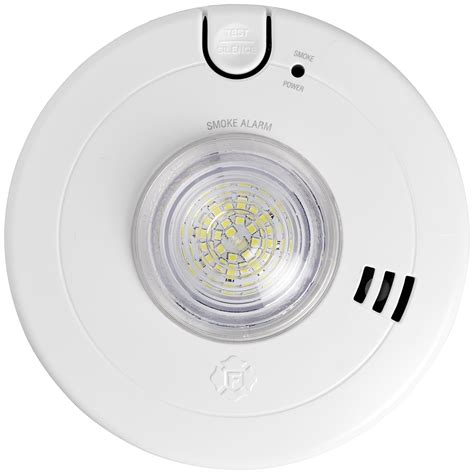 First Alert BRK 7020BSL Hardwired Hearing Impaired Smoke Detector with ...