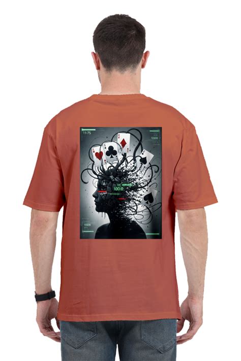 "Mind Games" Oversized Graphic | Men's Oversized Cotton T-Shirt – Nidra