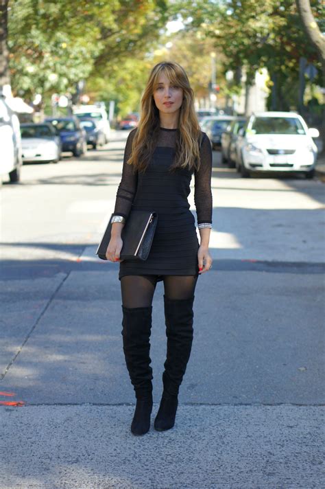 over the knee boots | Good Good Gorgeous | Black boots outfit, Young ...
