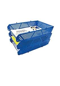 A-Mart™ Premium Plastic 3 Layer Paper Tray/Table Organizer for School ...