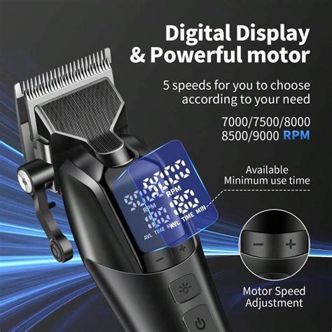 Kemei KEMEI Professional Cordless Hair Clipper Set For Men ...
