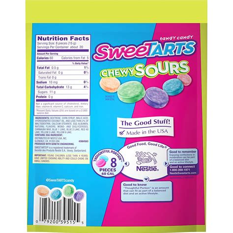 SweeTARTS Chewy Sours Share Pack - 11 Oz | Delicious Chewy Candy ...