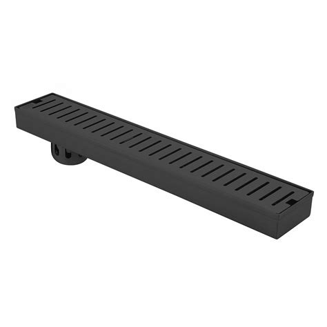 Vertical Shower Drain Channel - Black (48 x 3 Inches) - LIPKA | Lipka Home