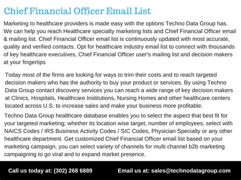 PPT - Chief Financial Officer Email List | CFO Marketing Lists | CFO ...
