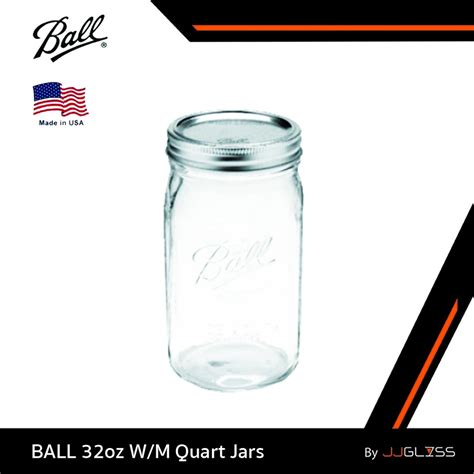 Ball® - Ball Mason Quart Jars 32oz (910ml.) - โหลแก้วถนอมอาหารบอลล์ 32 ...