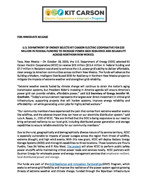 News - Kit Carson Electric Cooperative