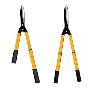 GION Adjustable Garden Scissor with Steel Grip Rubber Handel Hedge ...