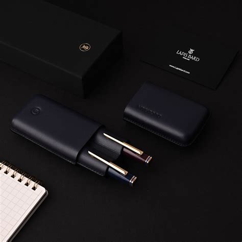 Lapis Bard Ducorium Moulded Navy 2 Pen Case | Buy Online | Lapis Bard ...