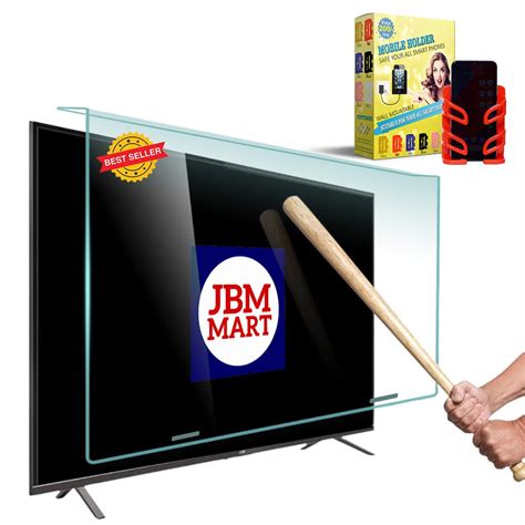 JBM MART 65 Inch LED/LCD/3D/PLASMA TV Screen Protector Glass TV Guard ...