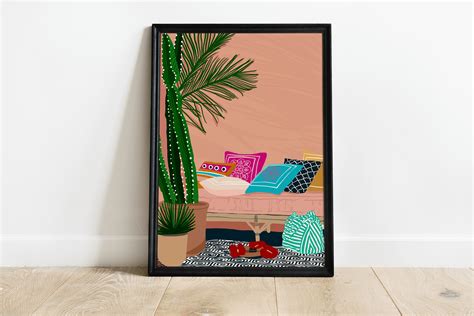 Tropical Art Print Boho Chic Wall Decor Watercolor Painting - Etsy UK