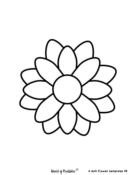 Flower Outline Printable