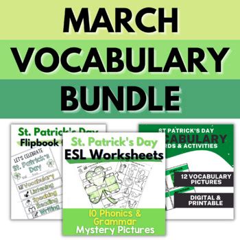 Saint Patrick Vocabulary Teaching Resources | TPT