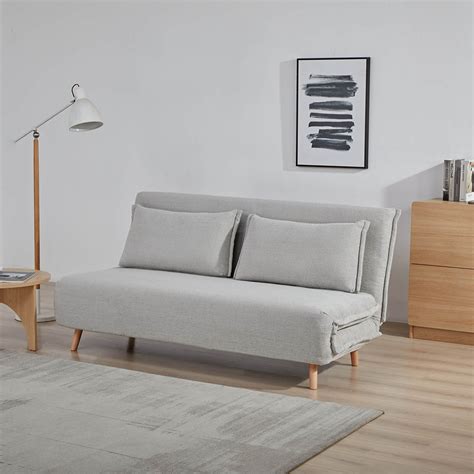 Buy Bunny 3-Seater Foldable Sofa Cum Bed With Wooden Legs Online
