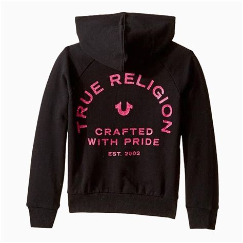 True Religion Kid's Branded Logo Fleece Hoodie