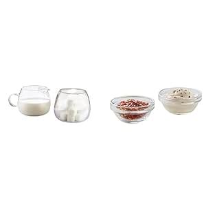 Buy Borosil Milk and Sugar Pot Set, 270 ml, 2-Pieces & Borosil Glass ...