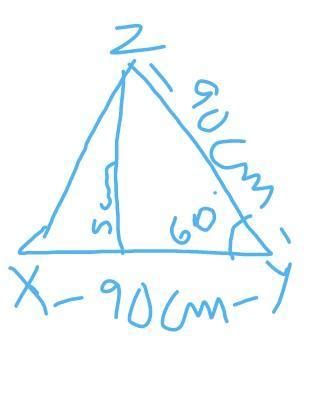 construct a triangle XYZ in which bisect = 5cm angle y = 60 degree and ...