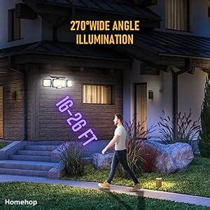 Homehop 192 COB Led Solar Motion Sensor Wall Light for Outdoor Home ...