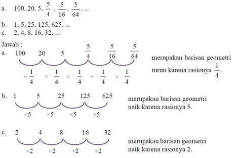 Contoh Soal Barisan Geometri dan Pembahasannya