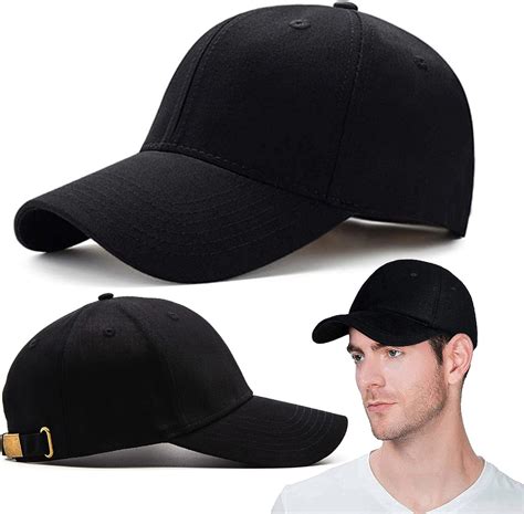 TENZAR Plain Baseball Caps for Mens and Womens with Buckle - Full ...