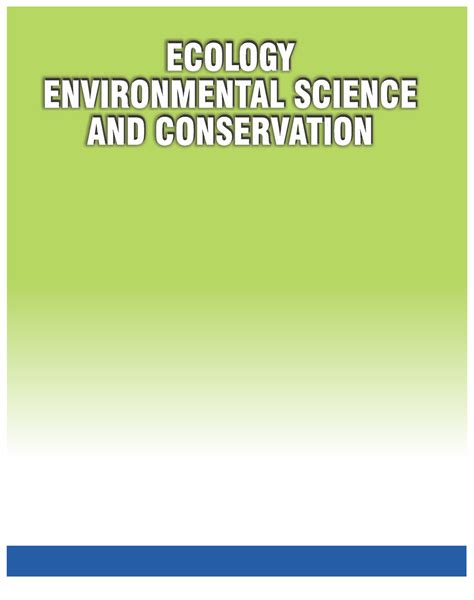 Ecology Environmental Science and Conser - Environmental Studies - Studocu