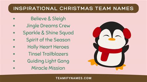 480+ Funny Christmas Team Names to Spread Holiday Cheer in 2025 ...